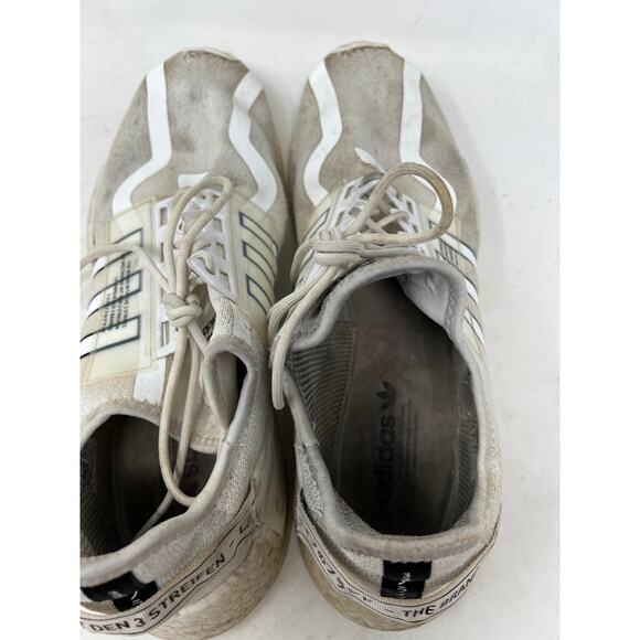 adidas NMD R1 V2 White Black Mens 13 - Picture 6 of 7